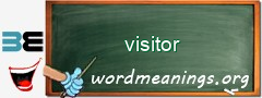 WordMeaning blackboard for visitor